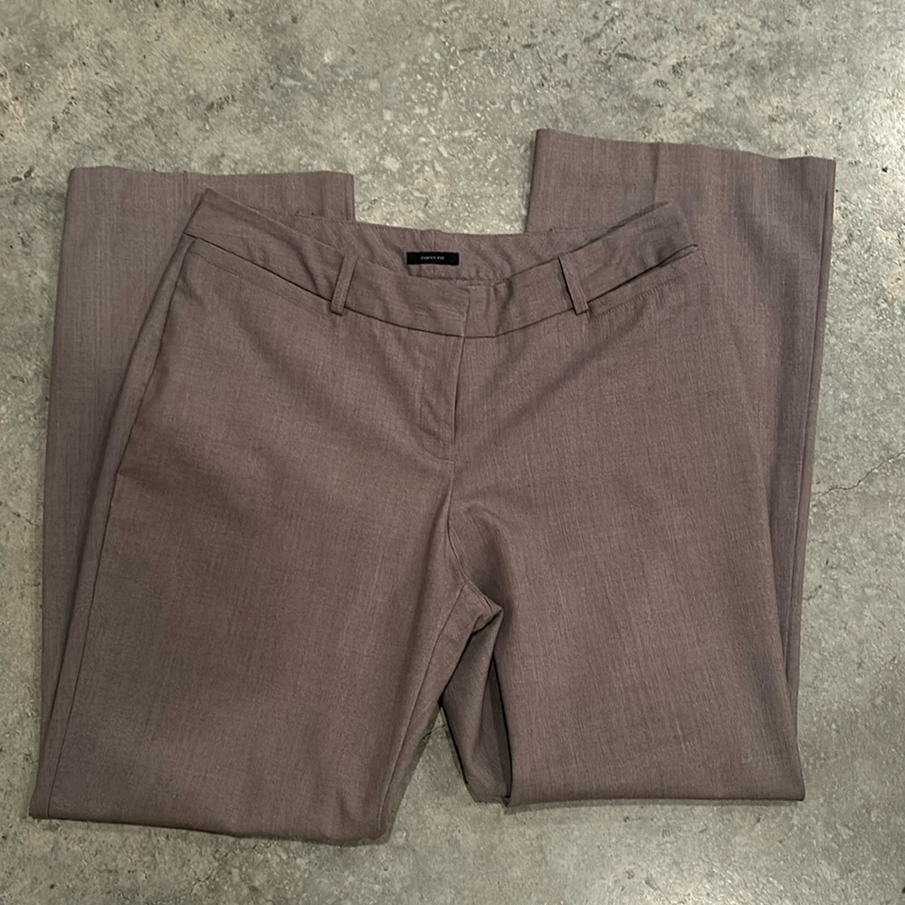 Worthington Women's Taupe Straight-Leg Dress Pants